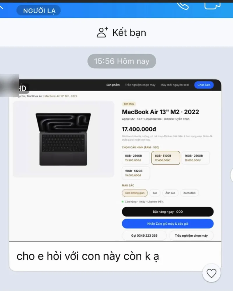Tin nhắn khách tự gửi, ảnh 2